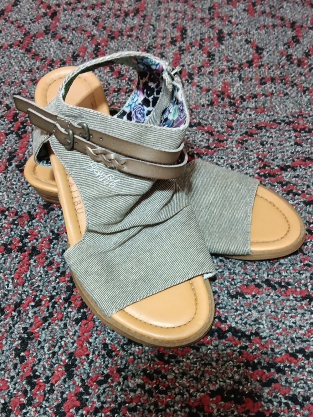 Blowfish Malibu Women's Gladiator Sandals Denim